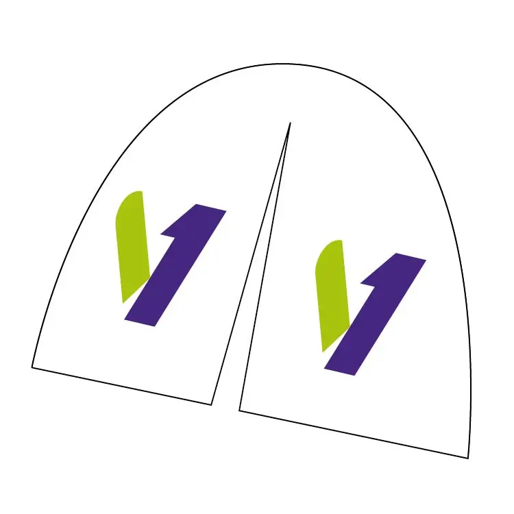 Face Latérale Tente Gonflable Couleur avec Porte