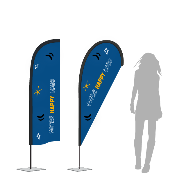 Voile pour Drapeau Indoor (150cm, Sea)
