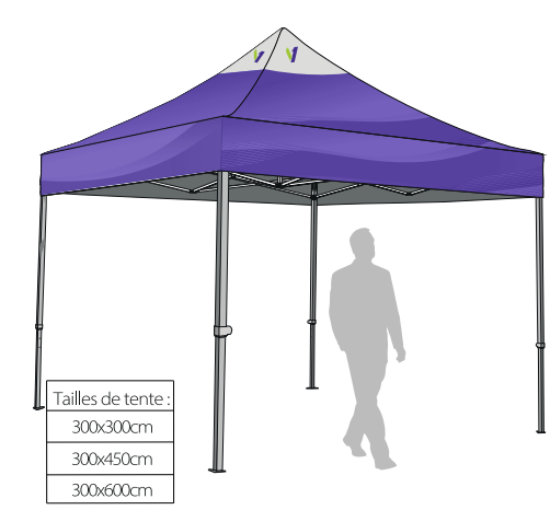 PACK TENTE PLIANTE NOMAD'O PRINT