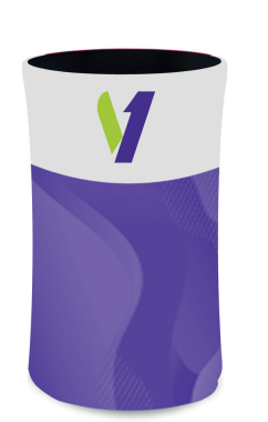 Comptoir tube ovale