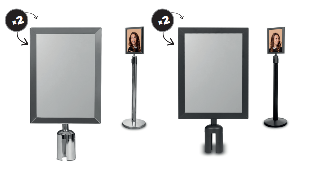 Panneau D'Affichage Pour Poteau de Guidage - A4