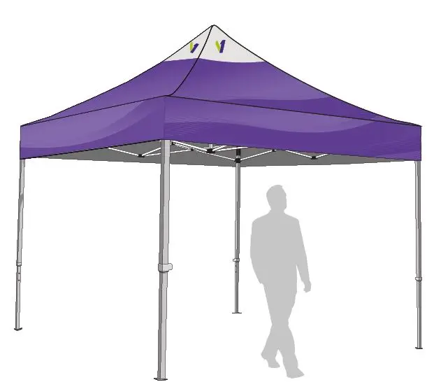 Pack Tente Pliante Indust'O Print (3x3m)