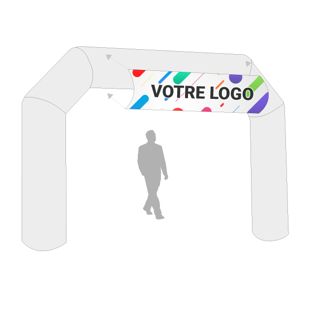 Bandeau Horizontal Arche Gonflable