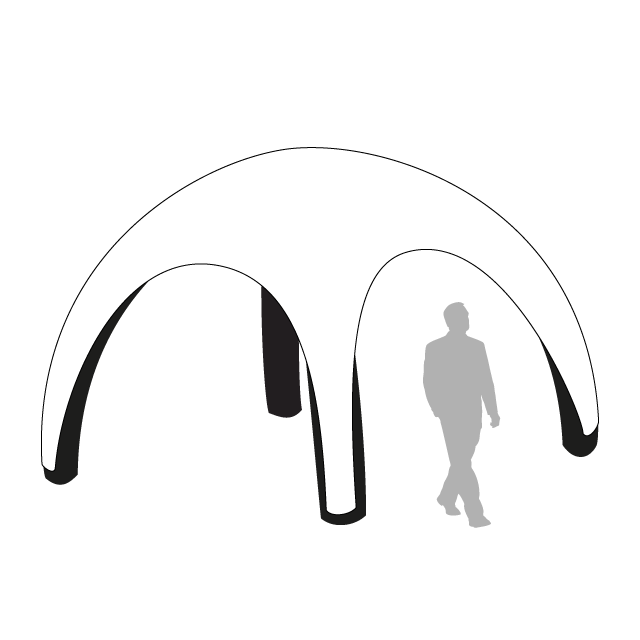[CXRSEV] Cadre de Tente Gonflable - EVENT ROOF (3m)