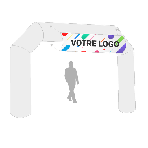 Bandeau Horizontal Arche Gonflable