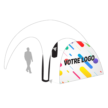 Face Latérale Tente Gonflable Couleur