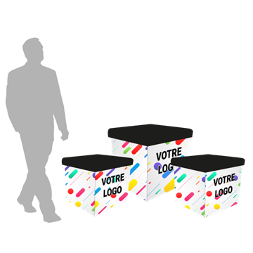 [SFC50] Flex Cube L - 50x50 - Structure + Assise Noire