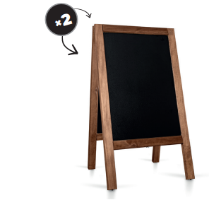 Chevalet Ardoise en Bois outdoor/indoor 