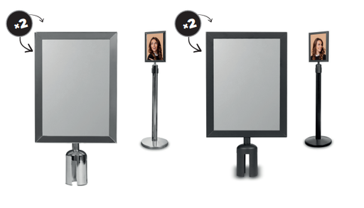 Panneau D'Affichage Pour Poteau de Guidage - A4