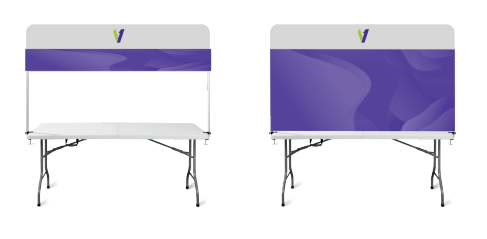 Visuel d'Affichage Pour Table Pliante 180-BANDEAU/MUR