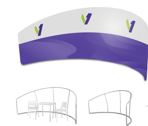 Visuel pour Mur Tubulaire - Demi Cercle 